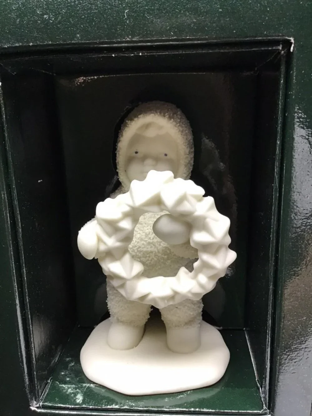 Snowbabies Figure Dept 56 “I Made This Just For You” 1995 Winter Decor 6802-0